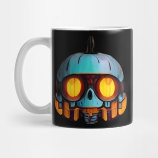 Pumpkin Skull Halloween Mug